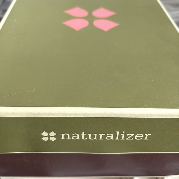 NIB [Naturalizer] Ella Dark Brown Taupe Suede Side Zip Wedge Heel Shoes Womens 9 - Picture 10 of 11